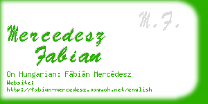 mercedesz fabian business card