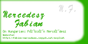 mercedesz fabian business card